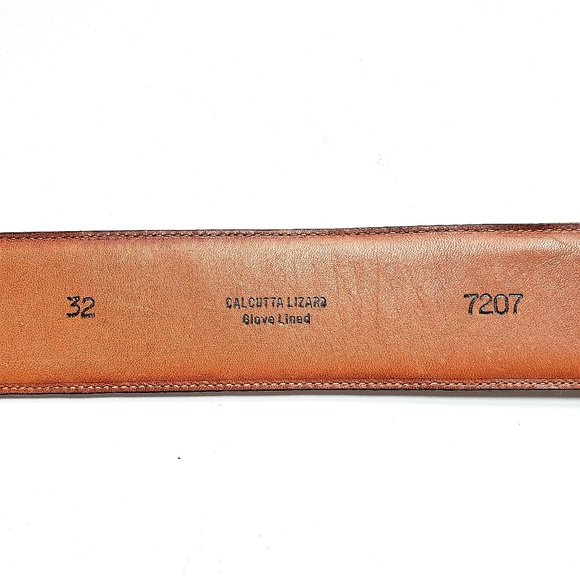 Torino Calcutta Lizard Leather Belt Size 32 main image 5